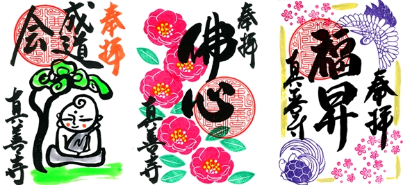 真善寺平成29年12月の御朱印 大晦日御朱印